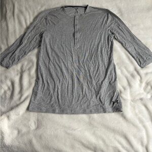 Under Armour Men's 3/4 Sleeve Tom Brady TB12 Gray Tee